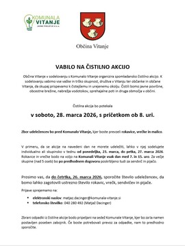 Vabilo na čistilno akcijo